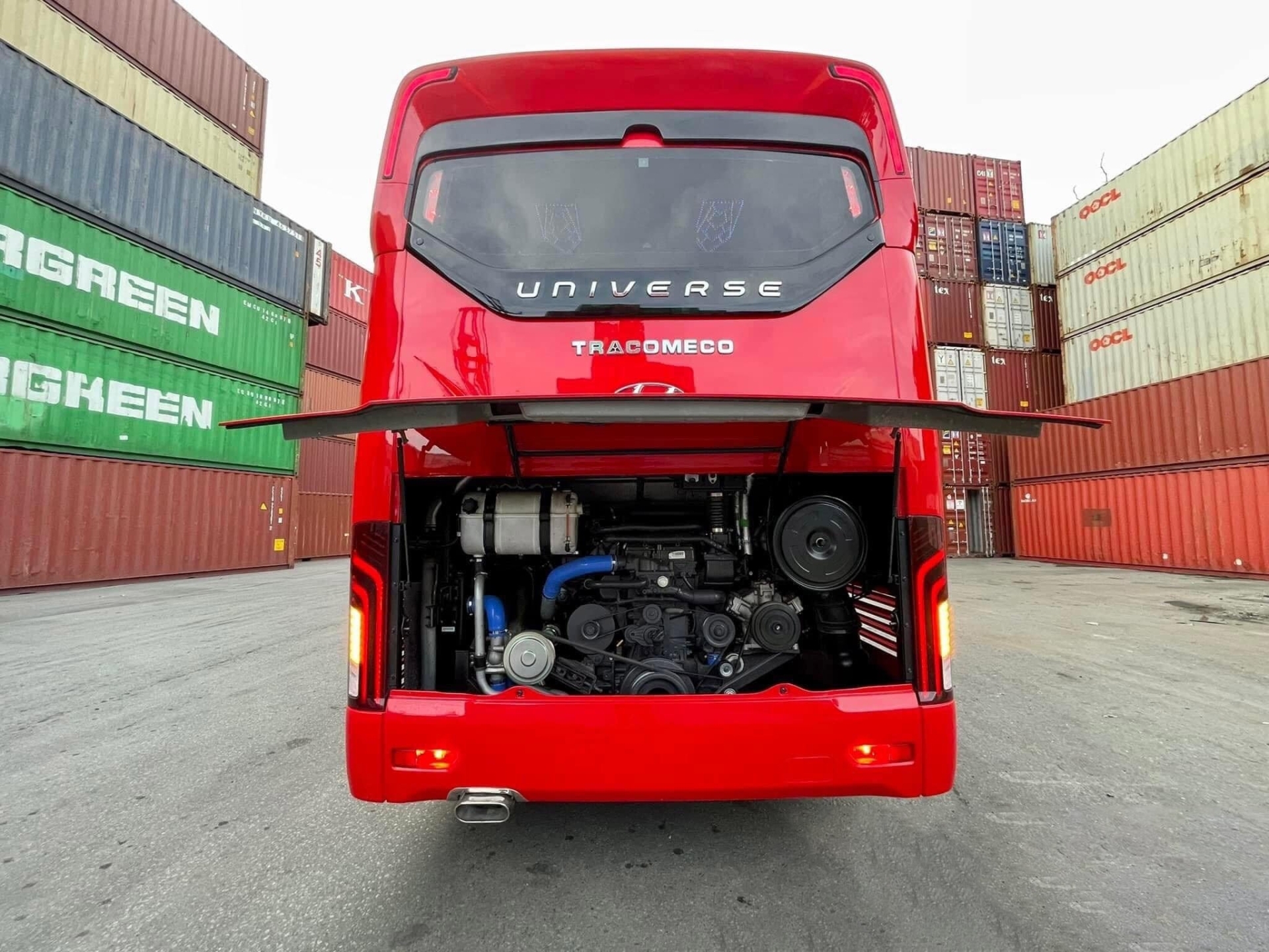 động cơ xe khách tracomeco 47 ghế