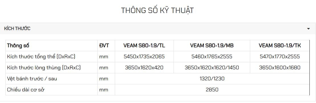 veam s80 mui bạt tskt