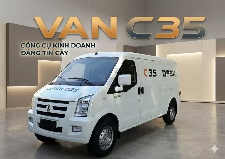 Xe Van C35 – Xe Tải Van 2 Chỗ Chạy Nội Thành Không Lo Giờ Cấm